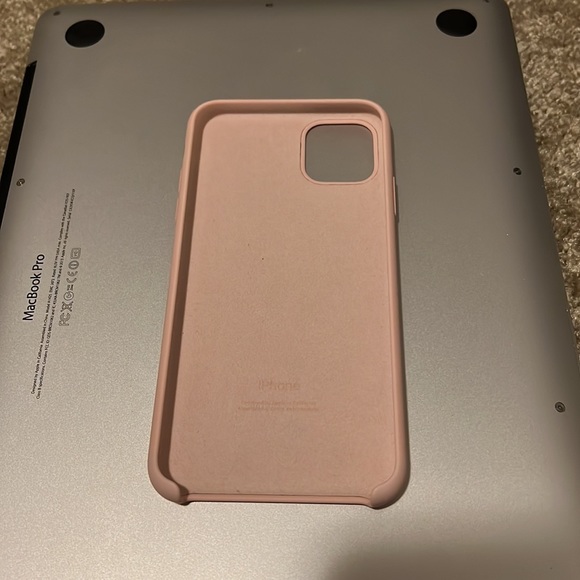 iPhone 11 Pro Max Pink Sand Apple Case - Picture 2 of 2